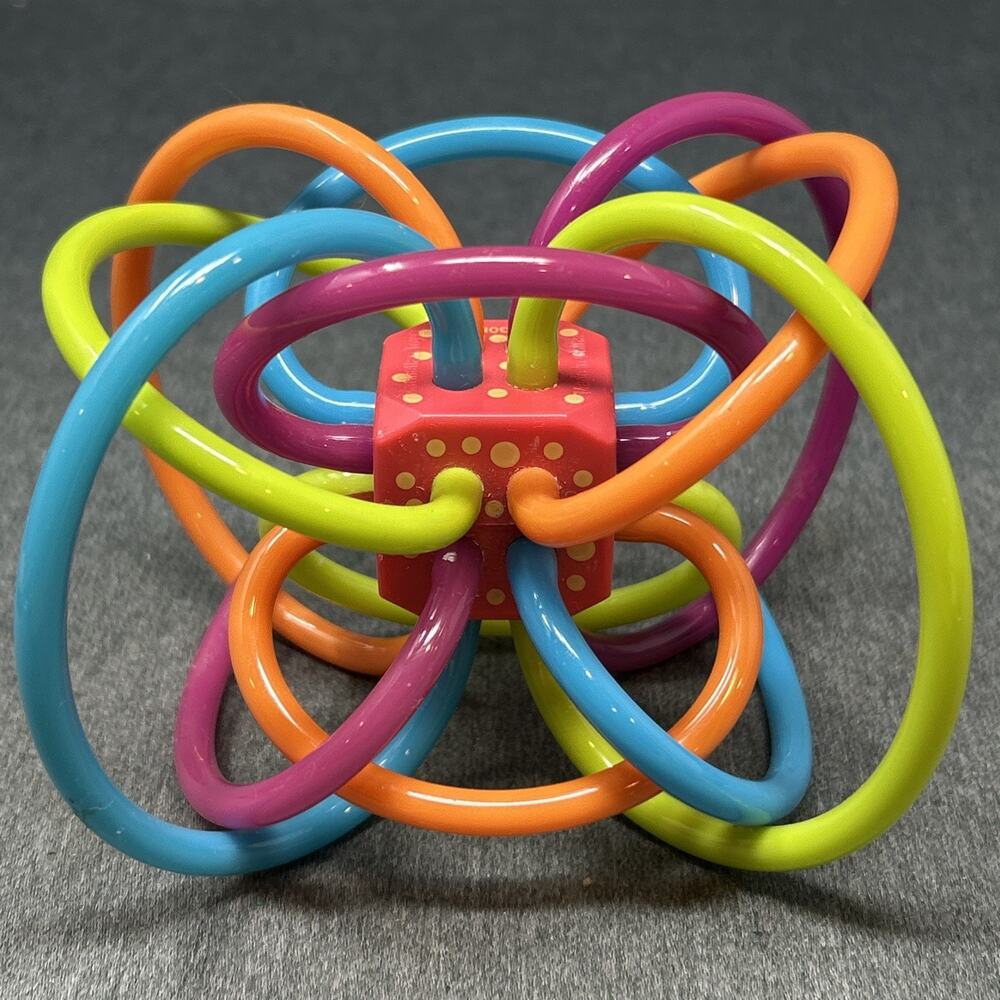 Manhattan Toy Winkel Rattle Sensory Teether Baby Toy Toddler Colorful Flexible